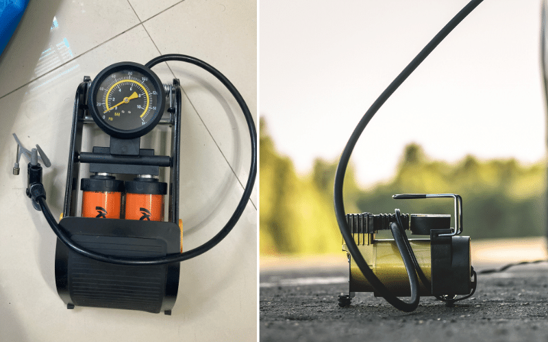 manual pump vs. electric air pump