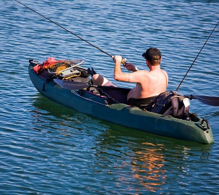 a Fishing kayak