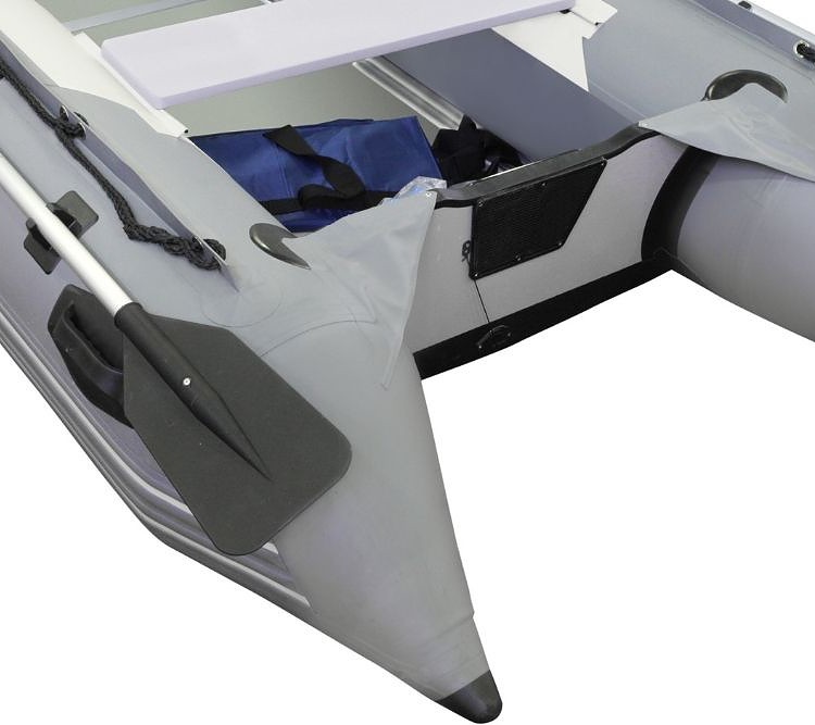 transom of inflatable boat