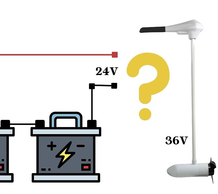 Will a 36V trolling motor run on 24V