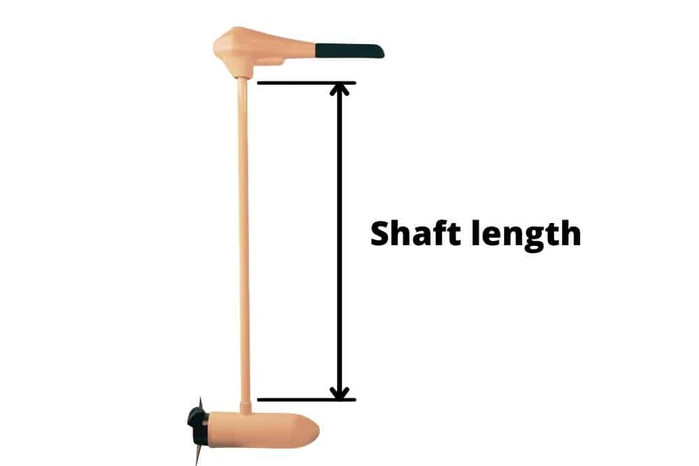shaft length of a trolling motor