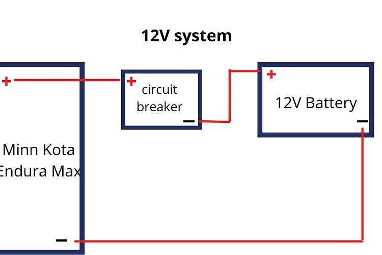 12-volt wiring diagram for Minn Kota Endura Max