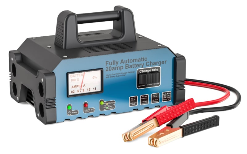 marine battery charger on a white background