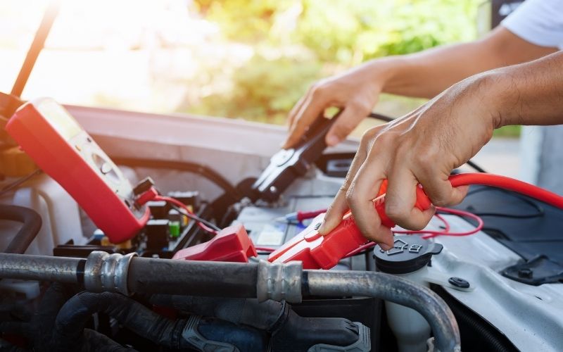 you should only jump start your starting battery
