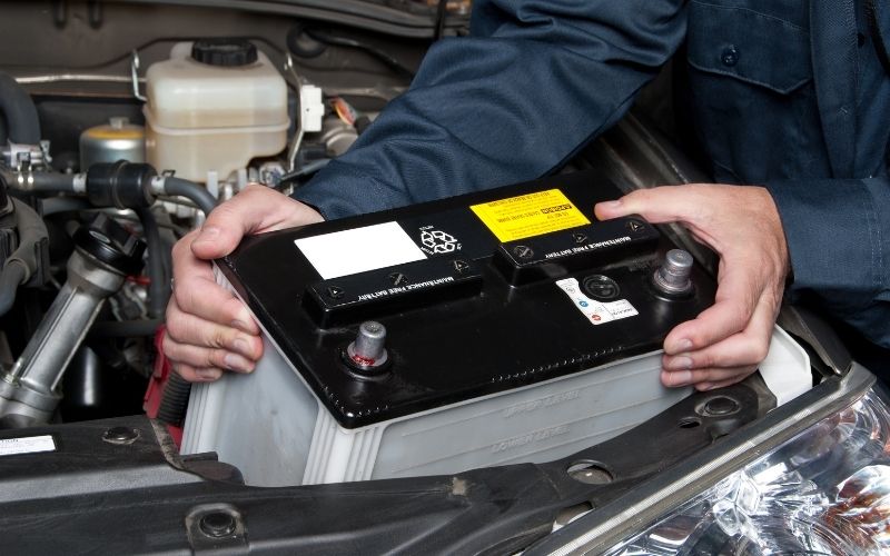 car batteries are not made for water exposure