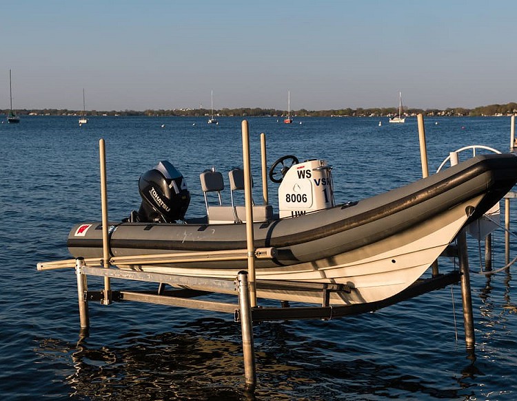 to leave a RIB boat in the water