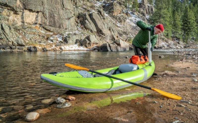 not to pump too much air into your kayak