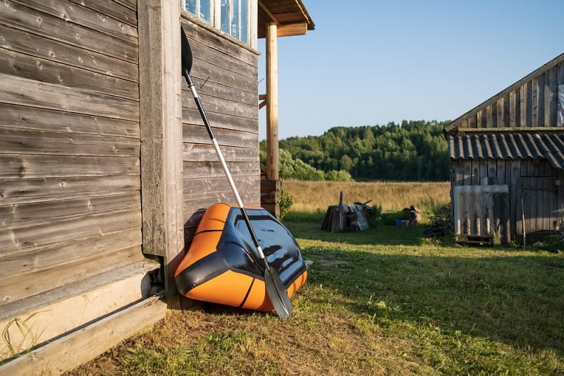 to dry inflatable kayak before storing