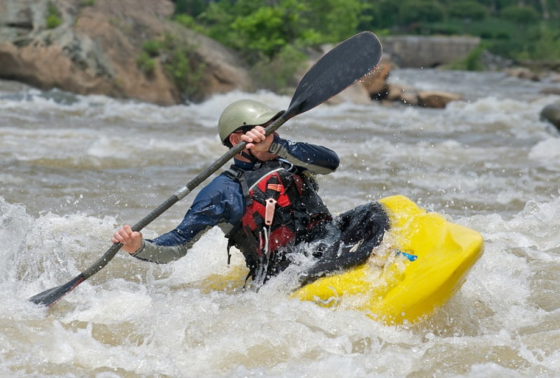 a spray deck for whitewater kayaking