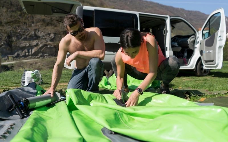 where to inflate and deflate